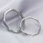 Couple Matching Bamboo Sterling Silver Rings