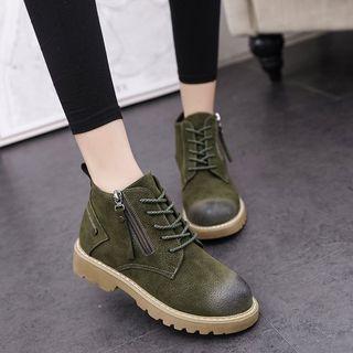 Platform Lace Up Ankle Boots