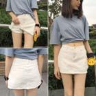 A-line Denim Skort