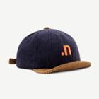 Letter N Embroidered Short Brim Cap