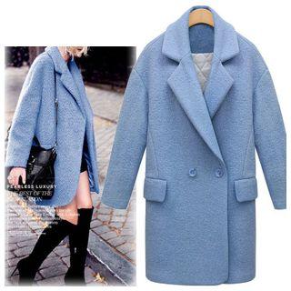 Notch Lapel Double Breasted Coat