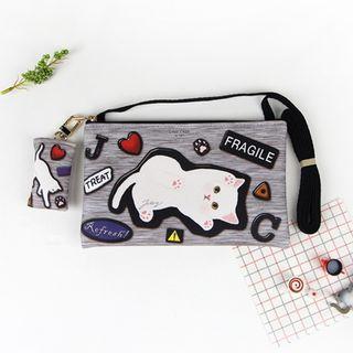 Choo Choo Cat Series Mini Cross Bag Gray Patch - One Size
