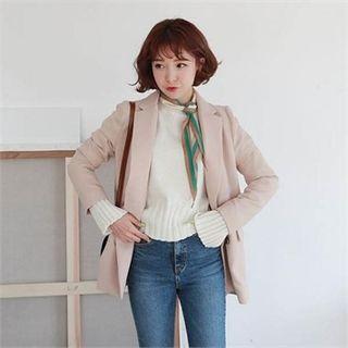 Double-breasted Colored Blazer