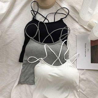 Padded Cross-back Camisole Top