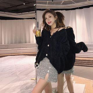 Glitter Mini A-line Skirt