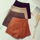 Plain Buttoned Skort