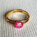 Resin Little Snowflake Ring (pink) One Size
