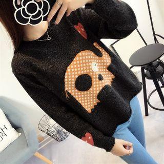Elephant Round Neck Sweater