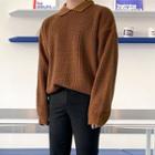 Collared Waffle Sweater
