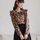 Fluffy Trim Quilted Button Jacket