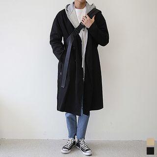 Double-breasted Long Cotton Coat