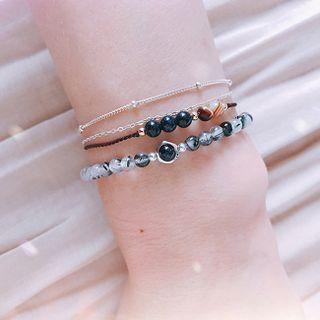 Faux Gemstone Bead Bracelet (various Designs)