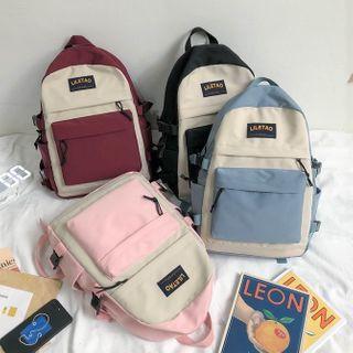 Color Panel Applique Backpack