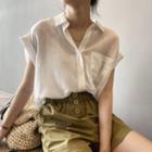Cap-sleeve Light Shirt