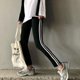 Contrast-trim Skinny Sweatpants