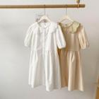 Puff-sleeve Peter-pan Collar Dress
