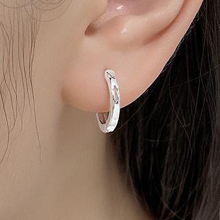 Hoop Earring 1 Pc - Hoop Earring - Silver - One Size