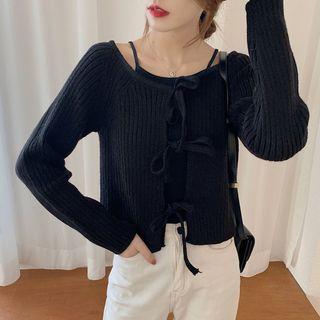 Long-sleeve Knit Top / Camisole Top