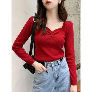 Ruched Knit Top