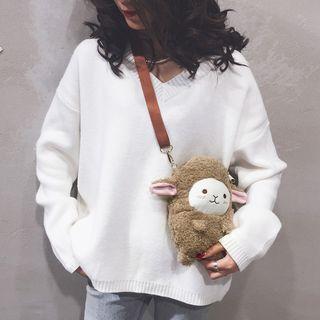 Fleece Sheep Crossbody Bag