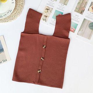 Plain Lightweight Sleeveless Knit Top