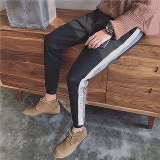 Embroidered Color Block Sweatpants