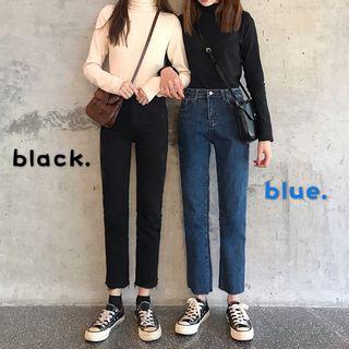 High Waist Skinny Crop Pants