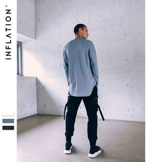 Dip-back Drop-shoulder T-shirt
