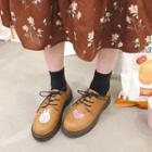 Cartoon Print Lace-up Shoes
