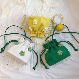 Flower Detail Bucket Bag