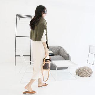 Crew-neck Maxi Pullover Dress