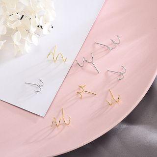 925 Sterling Silver Twisted Drop Earring