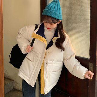 Padded Zipped Jacket White - One Size