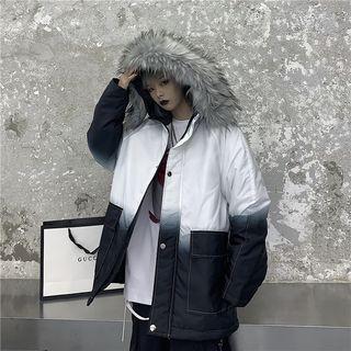 Gradient Hooded Parka