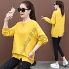 Letter Asymmetric Sweatshirt