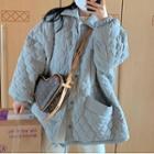 Padded Button Jacket Gray - One Size