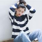Color Block Slit-side Sweater