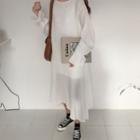 Asymmetric Bell-sleeve Dress