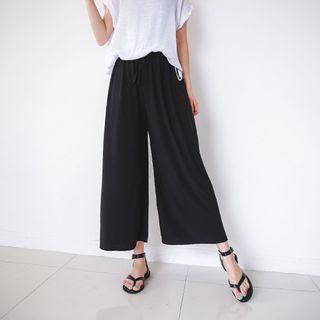 Drawcord Wide-leg Pants