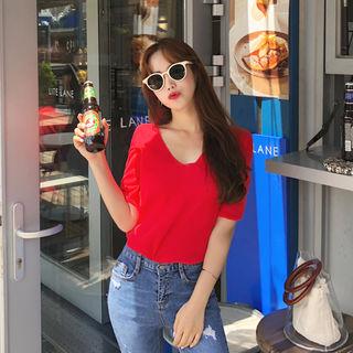 V-neck Summer Knit Top