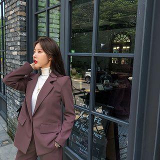 Office Look One-button Blazer
