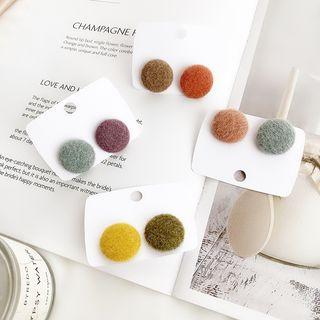 Flannel Disc Earring