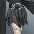 Asymmetrical Layered Mini Skirt