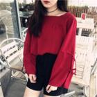 Chiffon Blouse Red - One Size