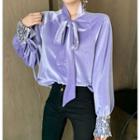Sequined Velvet Shirt