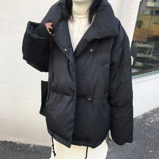Loose-fit Plain Padded Coat