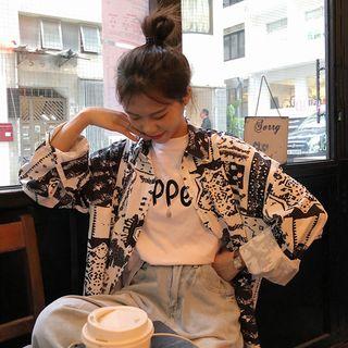 Printed Jacket As Shown In Figure - One Size