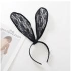 Rabbit Ear Headband Black - One Size