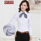 Fleece-lined Long-sleeve Blouse
