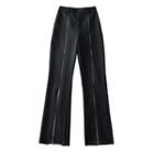 High Waist Two-tone Bootcut Pants